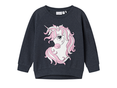 Name It dark sapphire cute unicorn sweatbluse